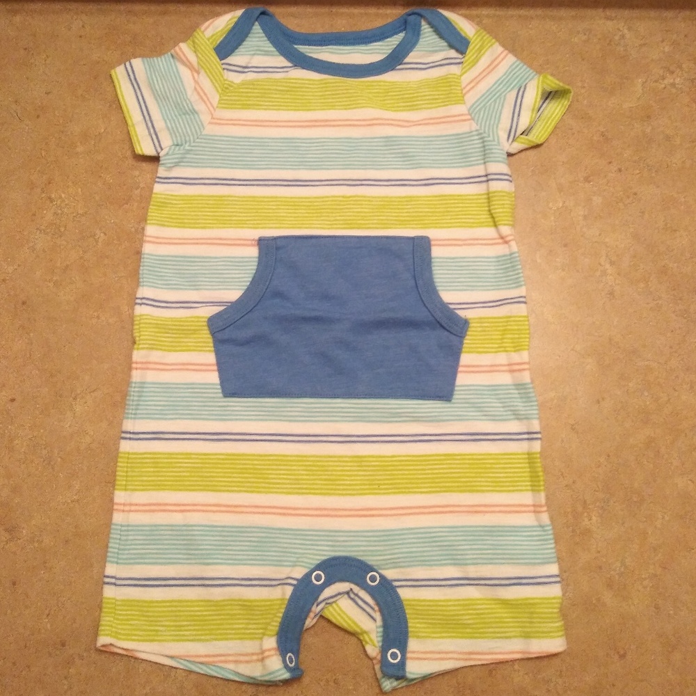 Cat & Jack Striped Baby Romper